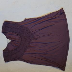Anthropologie Meadow Rue Sleeveless Detailed Top